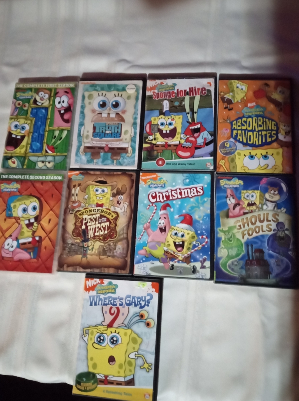 SpongeBob SquarePants DVD Lot Of 9